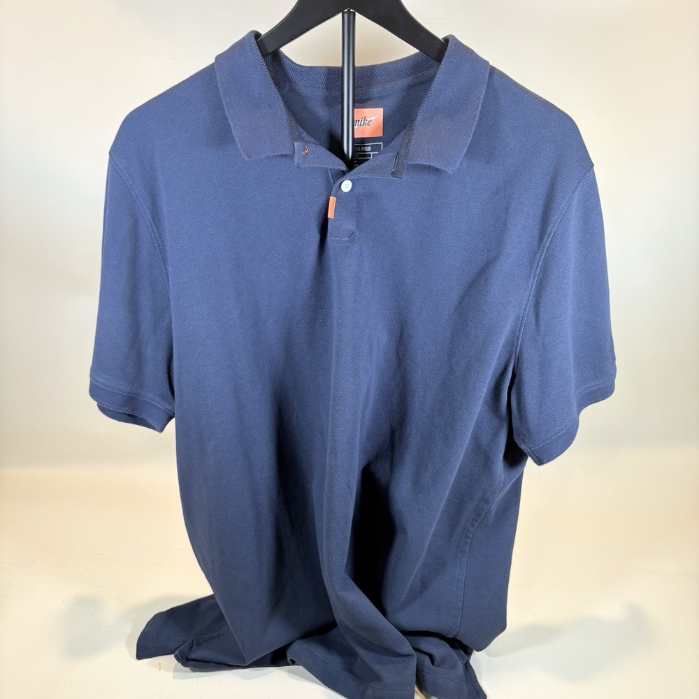 Nike Polo Shirt Men's XL Blue BV0480-451‎ Dri-FIT Short Sleeve Golf Tennis Top